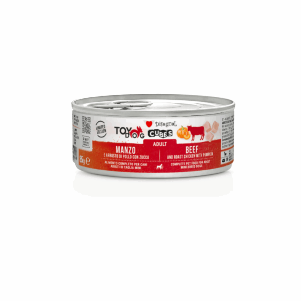 Disugual Cubes Ternera Y Pollo Para Perros Adultos Pack 12×85 Gr